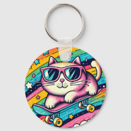 Meaw Cat Cartoon Schlüsselanhänger