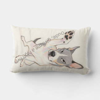 "Mec, donne-moi un grand cinq" Coussin de chien am