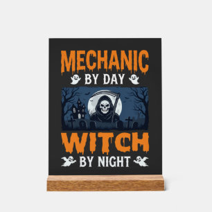 Mécanicien Halloween de Jour Sorcière de Nuit
