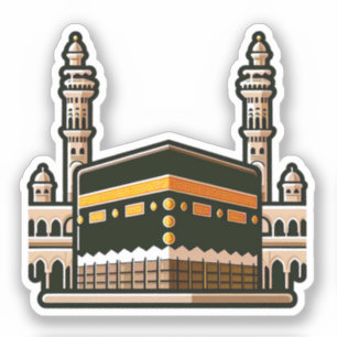 Mecca Kaaba Muslim Art Aufkleber