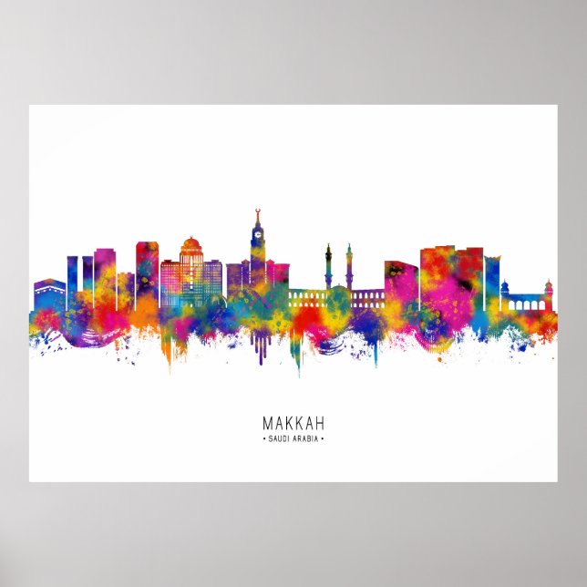 Mecca KSA Skyline Poster (Vorne)