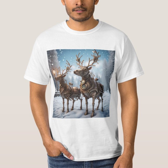 Mech Reindeer T-Shirt (Vorderseite)