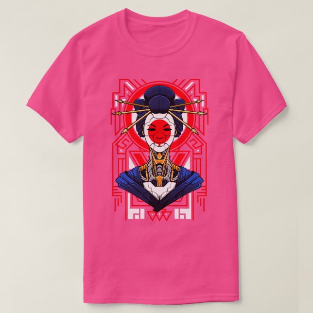 Mecha Geisha Cyborg T-Shirt (Design vorne)
