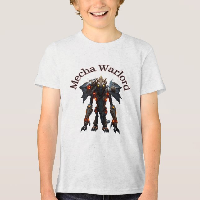 Mecha Warlord Tri-Blend Shirt (Vorderseite)