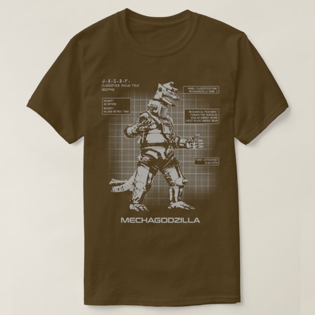 MECHAGODZILLA KAIJU FILES T-Shirt (Design vorne)