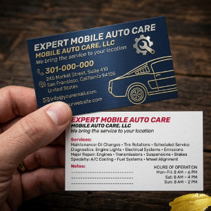 Mechani Service Auto-Reparatur & Auto-Klimaanlagen Visitenkarte