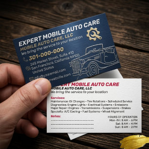 Mechani Service Auto-Reparatur & Auto-Klimaanlagen Visitenkarte