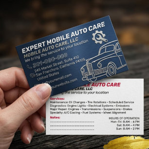 Mechani Service Auto-Reparatur & Auto-Klimaanlagen Visitenkarte
