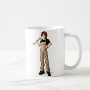 Mechanic Anime Girl Kaffeetasse