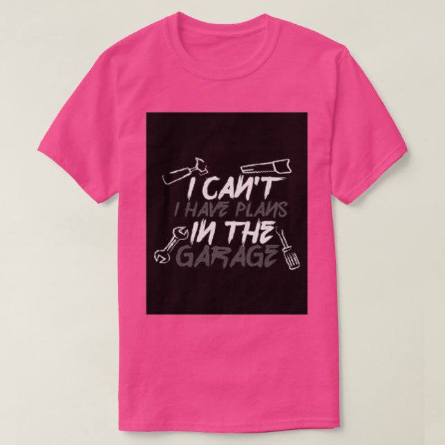 Mechanic Car Lover Garage  T-Shirt (Design vorne)