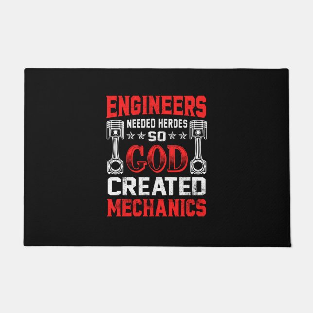 Mechanic Engineers Needed Heroes Fußmatte (Vorderseite)