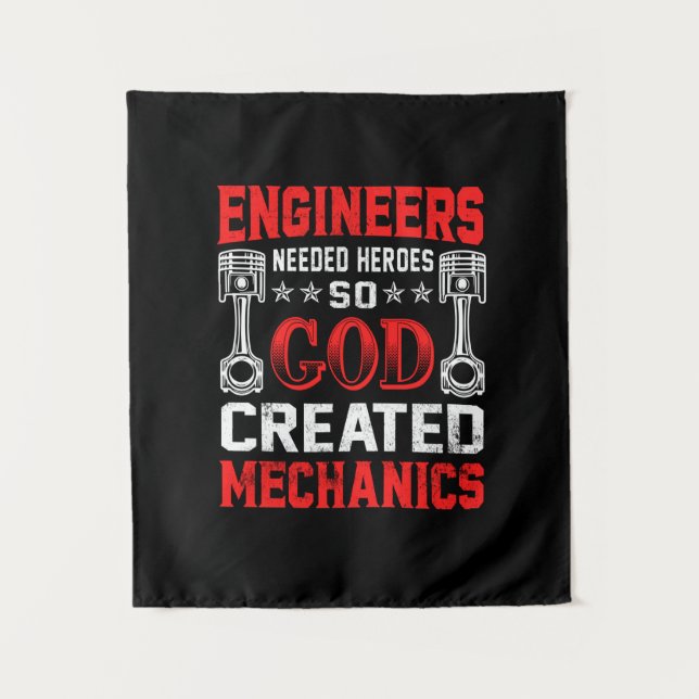 Mechanic Engineers Needed Heroes Wandteppich (Vorderseite)