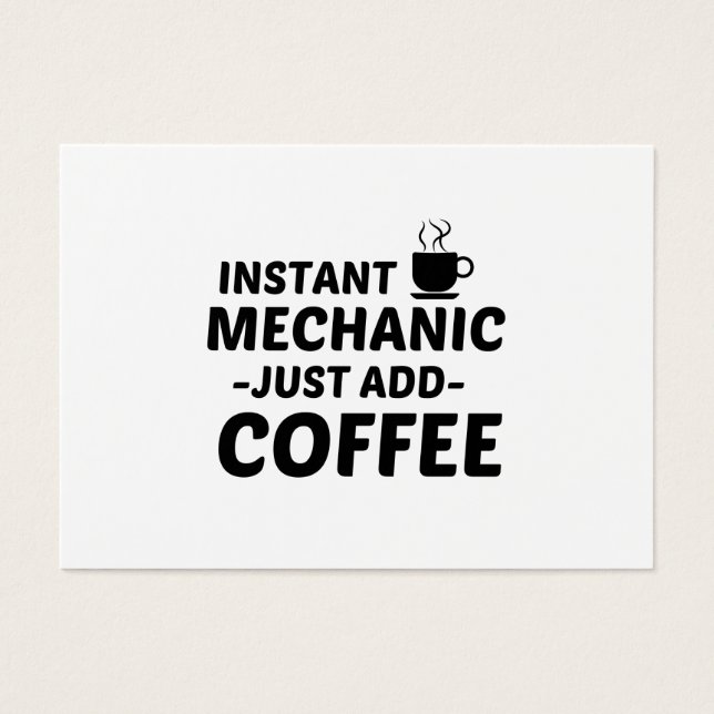 MECHANIC INSTANT JUST ADD COFFEE (Vorderseite)