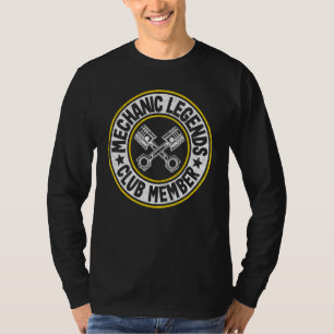 Mechanic Legends Club Mitglied Auto-Typ Garage-Vat T-Shirt