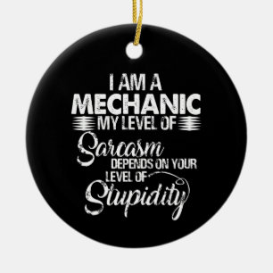 Mechanic Lovers   I Am A Mechanic Keramik Ornament