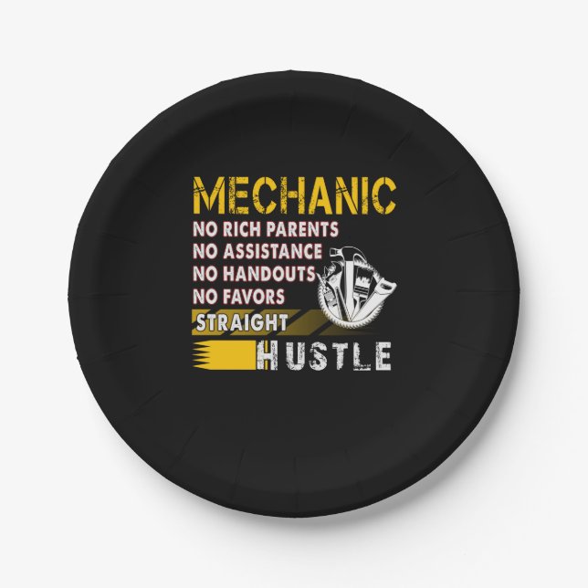 Mechanic Lovers Mechanic Straight Pappteller (Vorderseite)
