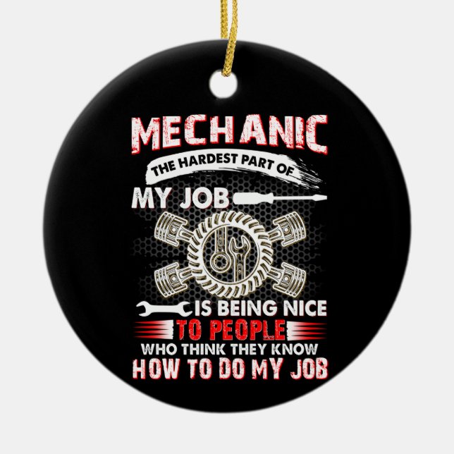 Mechanic Lovers | Mechanic The Hardest Keramik Ornament (Vorne)