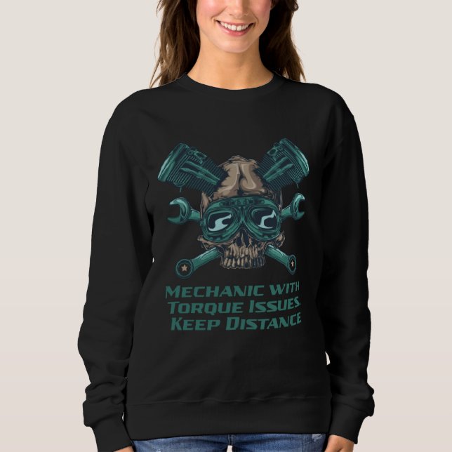Mechanic with Torque Issues Car   Car Enthusiast Sweatshirt (Vorderseite)