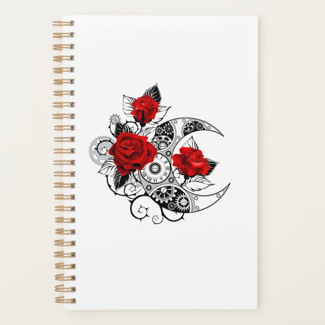 Mechanical Crescent with Red Roses Planer (Vorderseite)
