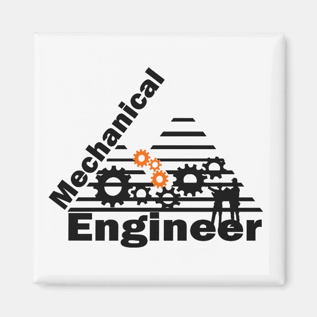 Mechanical Engineering Funny Engineer Magnet (Vorne)