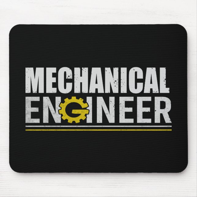 Mechanical Engineering Funny Engineer Mousepad (Vorne)