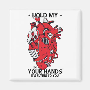 Mechanical Heart - Steampunk Design Magnet