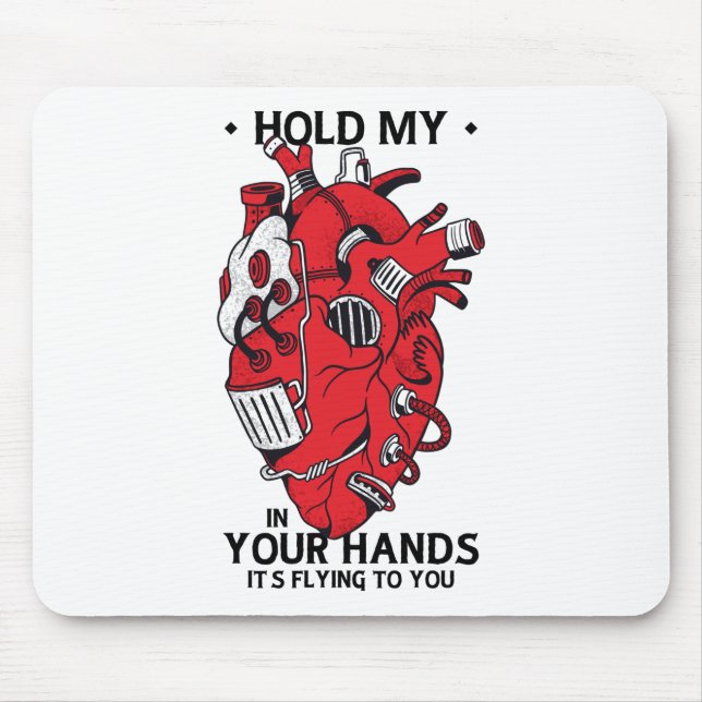 Mechanical Heart - Steampunk Design Mousepad (Vorne)