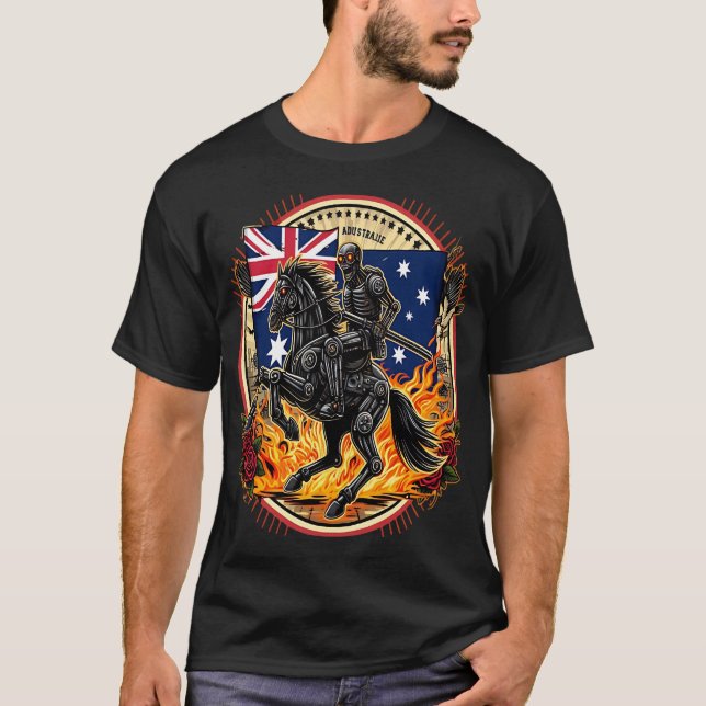 Mechanical Knight of the Australian Apocalypse T-Shirt (Vorderseite)