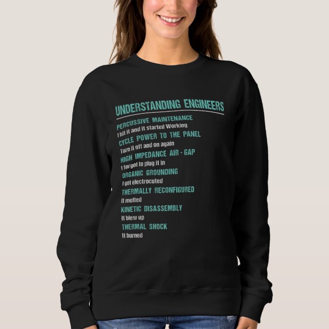 Mechanical Sarcastic Engineering  Understanding En Sweatshirt (Vorderseite)