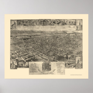 Mechanicsburg, PA - Panoramakarte - 1903 Poster