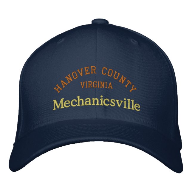 Mechanicsville VA bestickte Baseballkappe (Vorderseite)