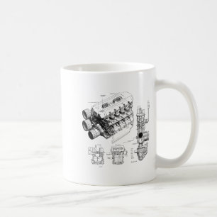 Mechanik-Autoliebhaber Männer Motor Eces Kaffeetasse