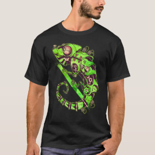 Mechanik Chamäleons Wissenschaft Roboter Steampunk T-Shirt