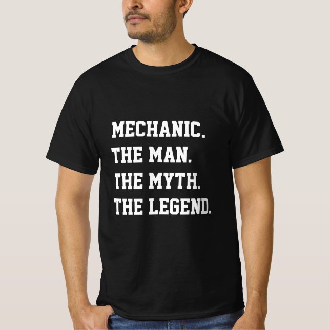 Mechanik des Mannes, des Mythos, des legendären T  T-Shirt (Vorderseite)