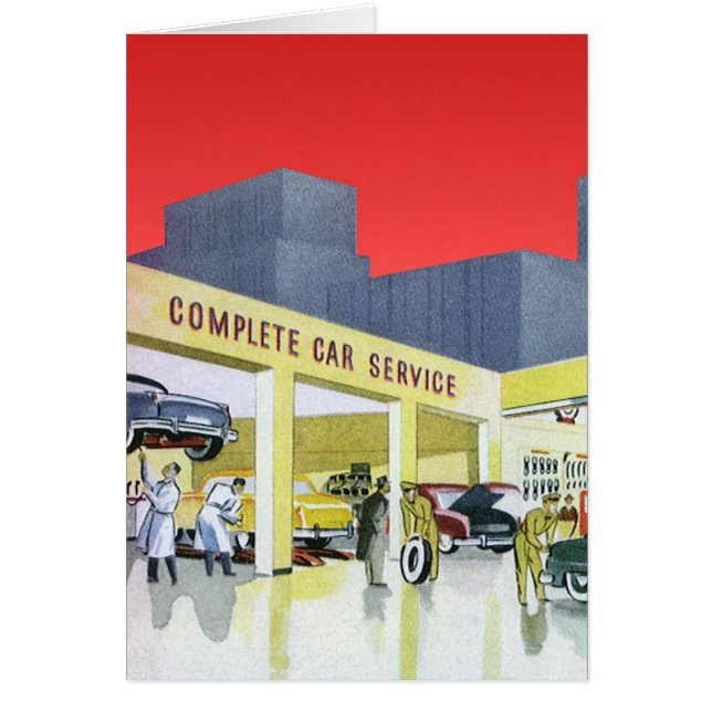 Mechanik für Vintages Auto Komplettwagen Garage (Vorne)