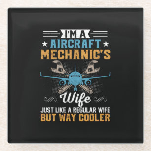 Mechanik I ist eine Mechanik-Ehefrau Glasuntersetzer