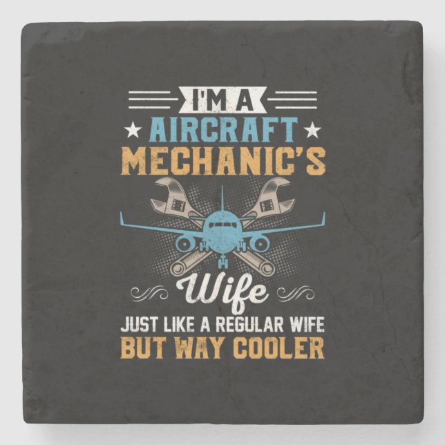 Mechanik I ist eine Mechanik-Ehefrau Steinuntersetzer (Vorderseite)
