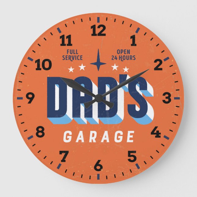 Mechanik - Menschenhöhle - Garage - Uhr im Retro-S (Vorderseite)