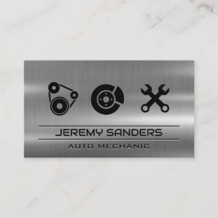 Mechanik   Metall   Tools Service Icons Visitenkarte