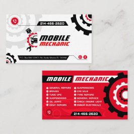 Mechanik, Reparatur von Auto, Reparatur von Kraftf Visitenkarte