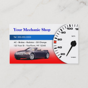 Mechaniker-/Auto-Körper-Geschäfts-Karte Visitenkarte