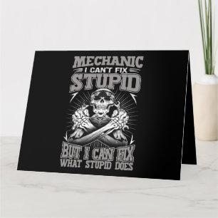 Mechaniker Auto Typ Mechaniker Ich Kann Dummheit N Karte