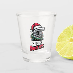 Mechaniker-Boost-Turbo-Motor-Nitro-Weihnachtsmann- Schnapsglas