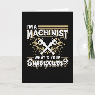 Mechaniker CNC-Maschinenarbeiter Maschinen-Superkr Karte