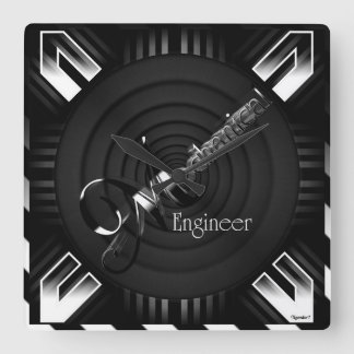 Mechaniker Deko Flare Quadratische Wanduhr