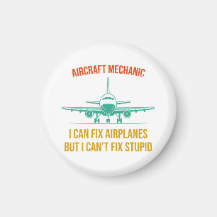 Mechaniker des Flugzeugs kann ich Flugzeuge repari Magnet