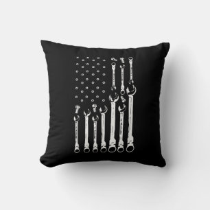 Mechaniker-Flagge Amerikanische patriotische Flagg Kissen
