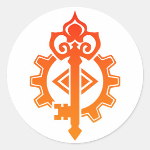 Mechaniker für Artificer Engineer Crafter DnD Runder Aufkleber