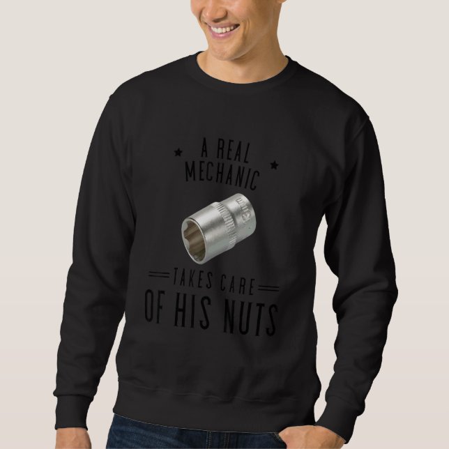Mechaniker Heimwerker Spruch Sweatshirt (Vorderseite)