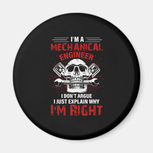 Mechaniker Ich bin Maschineningenieur Magnet